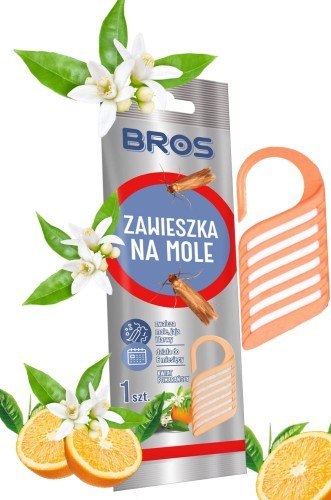 BROS - zawieszka na mole kwiat pomarańczy - 1 szt.