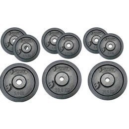 OBCIĄŻENIE ŻELIWNE CZARNE 2x1,25 KG BEST SPORTING fi 30mm