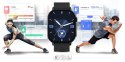 Smartwatch Gravity GT15-1 Czarny Pasek Silikonowy + Czarna Bransoleta