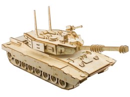 DREWNIANE PUZZLE 3D MILITARIA CZOŁG M1 ABRAMS TANK DIY 8+