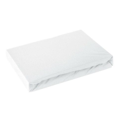 Prześcieradło jersey z gumką 220x200 białe na wysoki materac 30 cm 125 g/m2