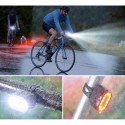 Lampa rowerowa + tylne światło Trizand 24003