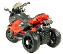 Duży Motor na akumulator dla dzieci 2 x 45 wat MOTO-L-4-CZERWONY