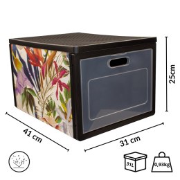 FLORAL w kwiaty organizer do szafy z drzwiczkami 41x31x25cm