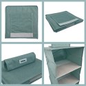 MINT zielony Wiszący organizer do szafy 4 przegrody 30x30x80cm