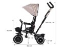 Rowerek trójkołowy Tiny Bike 3w1 beżowy z daszkiem SP0650