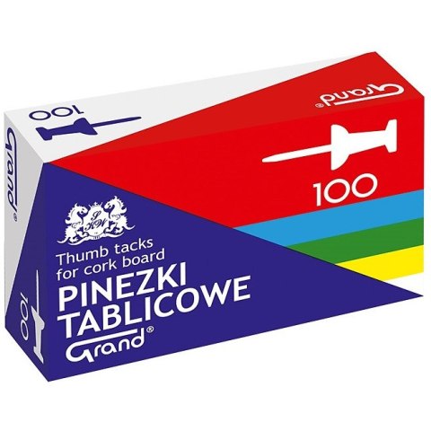 Pinezki do tablic Grand mix kolorów (100)