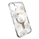 Speck Presidio Lux ClickLock & MagSafe - Etui iPhone 16 Plus (Sunshine Daisies / Clear / Gold)