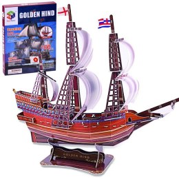 Puzzle 3D statek Golden Hind okręt 108 ele. puzzle przestrzenne ZA2600