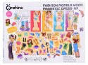 Drewniane Puzzle magnetyczne Ubranka Moda stylizacje 4 modelki ZA4807