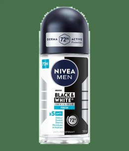 Nivea Men Black&White Invisible Fresh Antyperspirant Roll-On 50 ml