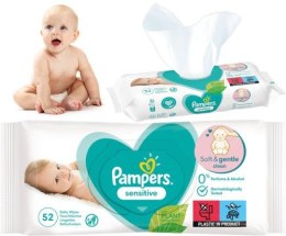 PAMPERS Chusteczki Nawilżane Sensitive 52 szt. - 1 op.