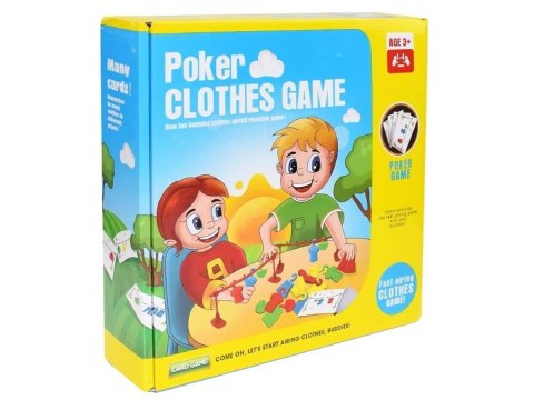 Edukacyjna gra na refleks "Poker Clothes Game", Układanka Ułóż Pranie Ubrania