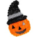 FIGURKA DEKORACYJNA DYNIA 35CM HALLOWEEN BIAŁY PASEK