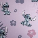 Prześcieradło bawełniane z gumką 90x200 Lilo and Stitch różowe dla dzieci JF24