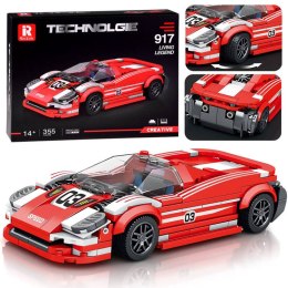 Sportowe czerwone Auto 917 Techniczne Klocki 355 ele ZA4754