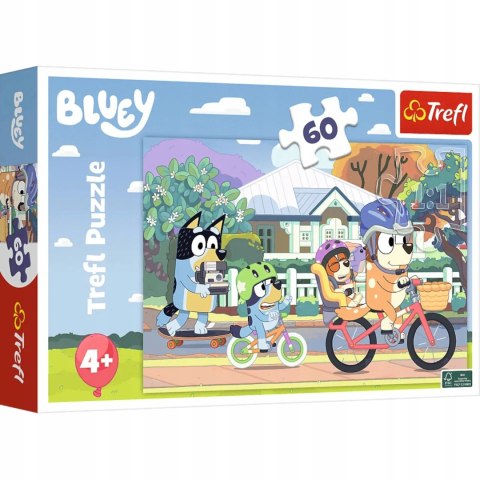 Puzzle Bluey 60 elementów Wesoły Bluey Trefl 17384