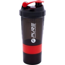 BIDON FITNESS SHAKER 500ML GREY/RED PURE 2 IMPROVE