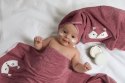 Ręcznik myjka dziecięcy 15x21 Baby 70 różowy lisek 350g/m2 Eurofirany