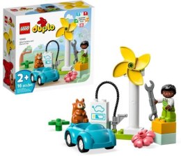 10985 - LEGO DUPLO - Turbina wiatrowa i samochód elektryczny