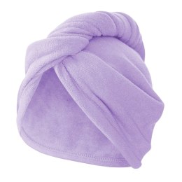 Turban ręcznik do włosów Active lawendowy mikrofibra