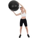 PIŁKA DO ĆWICZEŃ FITNESS 55CM ANTIBURST CZARNA XQMAX