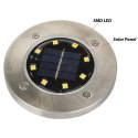 LAMPA SOLARNA 8 LED SMD DO WBICIA W PODŁOŻE KPL.4SZT