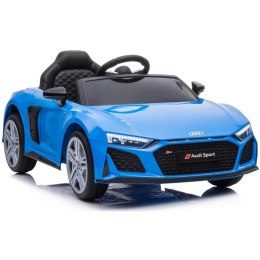 SAMOCHÓD NA AKUMULATOR LICENCJA AUDI R8 SPYDER NIEBIESKI