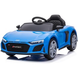 SAMOCHÓD NA AKUMULATOR LICENCJA AUDI R8 SPYDER NIEBIESKI