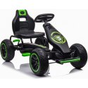 GOKART AUTO NA PEDAŁY ENERO 18 CZARNO ZIELONY