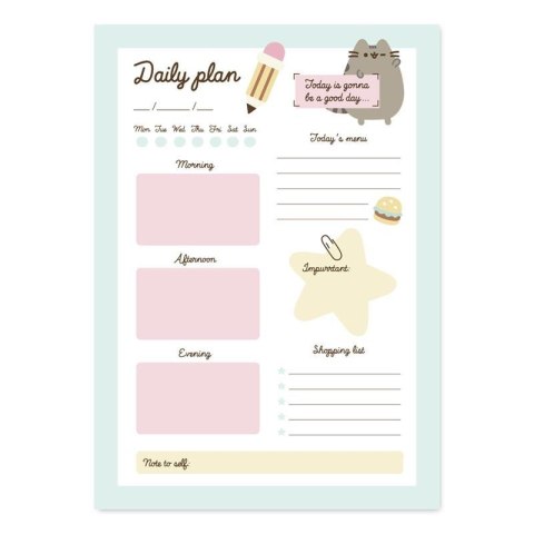 Pusheen - Planner dzieny z kolekcji Foodie