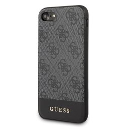 Guess 4G Bottom Stripe Collection - Etui iPhone SE 2020 / 8 / 7 (szary)