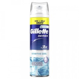 Gillette Series Foam Sensitive Cool Pianka do Golenia 250 ml