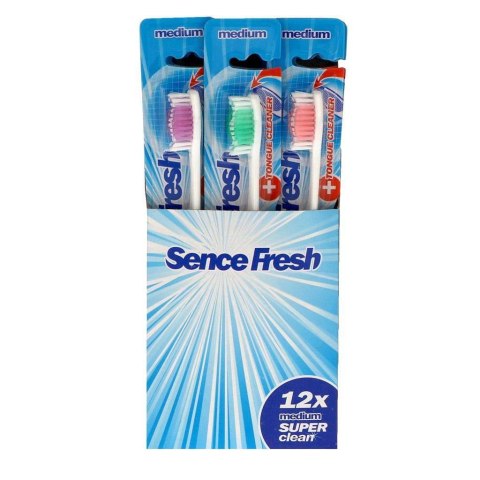 Sence Fresh Super Clean Medium Szczoteczki 12 szt