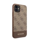 Guess 4G Bottom Stripe Collection - Etui iPhone 11 (brązowy)