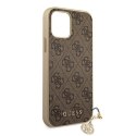 Guess 4G Charms Collection - Etui iPhone 12 Pro Max (brązowy)