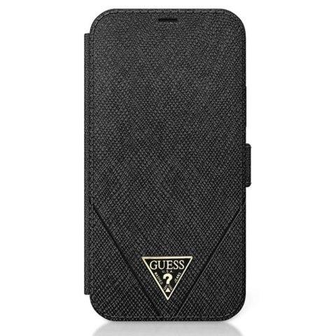 Guess Booktype Saffiano V - Etui iPhone 12 Pro Max (czarny)