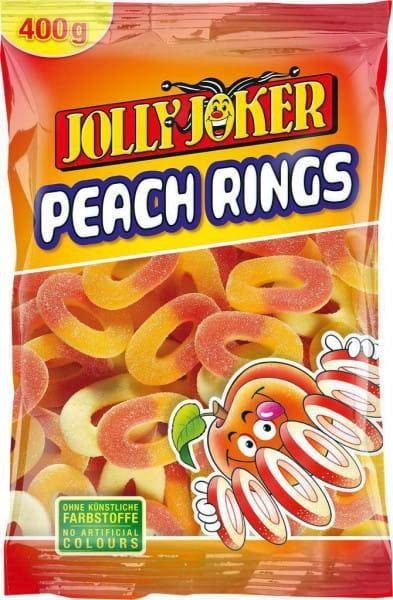 Jolly Joker Pfirsichringe- Brzoskwiniowe Kwaśne Żelki 400 g