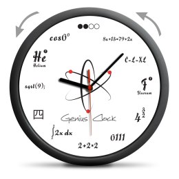 Zegar Geniusza ścienny cofający czas wsteczny