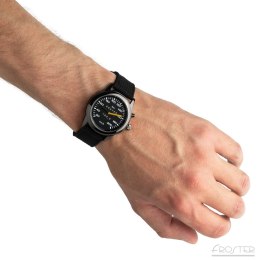 Zegarek na rękę Prędkościomierz czarny materiałowy