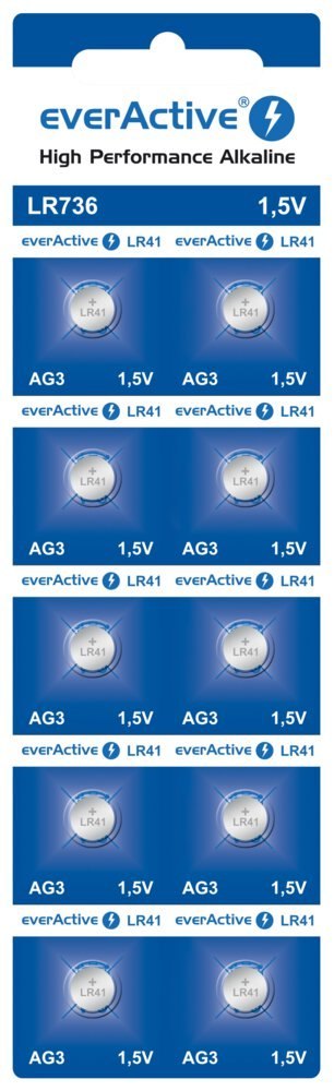 Bateria everActive Alkaline G3 LR736 blister 10szt