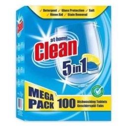 At Home Clean 5w1 Tabletki do Zmywarki Mega Pack 100 szt.