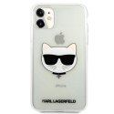 Karl Lagerfeld Choupette Head Glitter - Etui iPhone 11 (Silver)