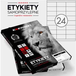 ETYKIETY 70 X 33.8 MM. 24 SZT/A4 EMERSON UNIWERSALNE