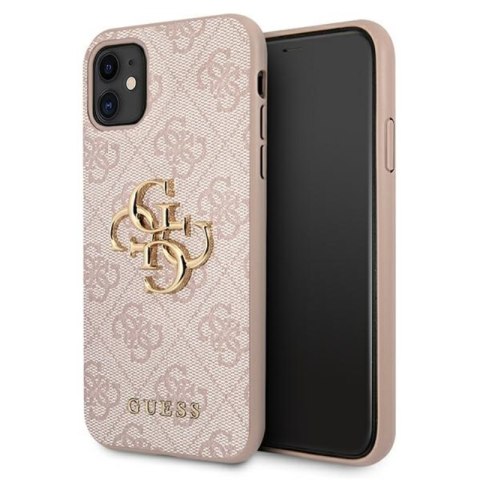 Guess 4G Big Metal Logo - Etui iPhone 11 (różowy)