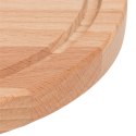 Drewniana Deska do Krojenia okrągła z rowkiem ∅22 - Buk