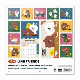 Line Friends - Kalendarz 2022 30x30cm
