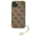 Guess 4G Charms Collection - Etui iPhone 13 (brązowy)