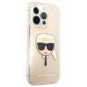 Karl Lagerfeld Choupette Head Glitter - Etui iPhone 13 Pro Max (złoty)