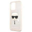 Karl Lagerfeld Choupette Head Glitter - Etui iPhone 13 Pro Max (złoty)